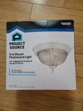 Project Source 11 inch Round Flushmount Light